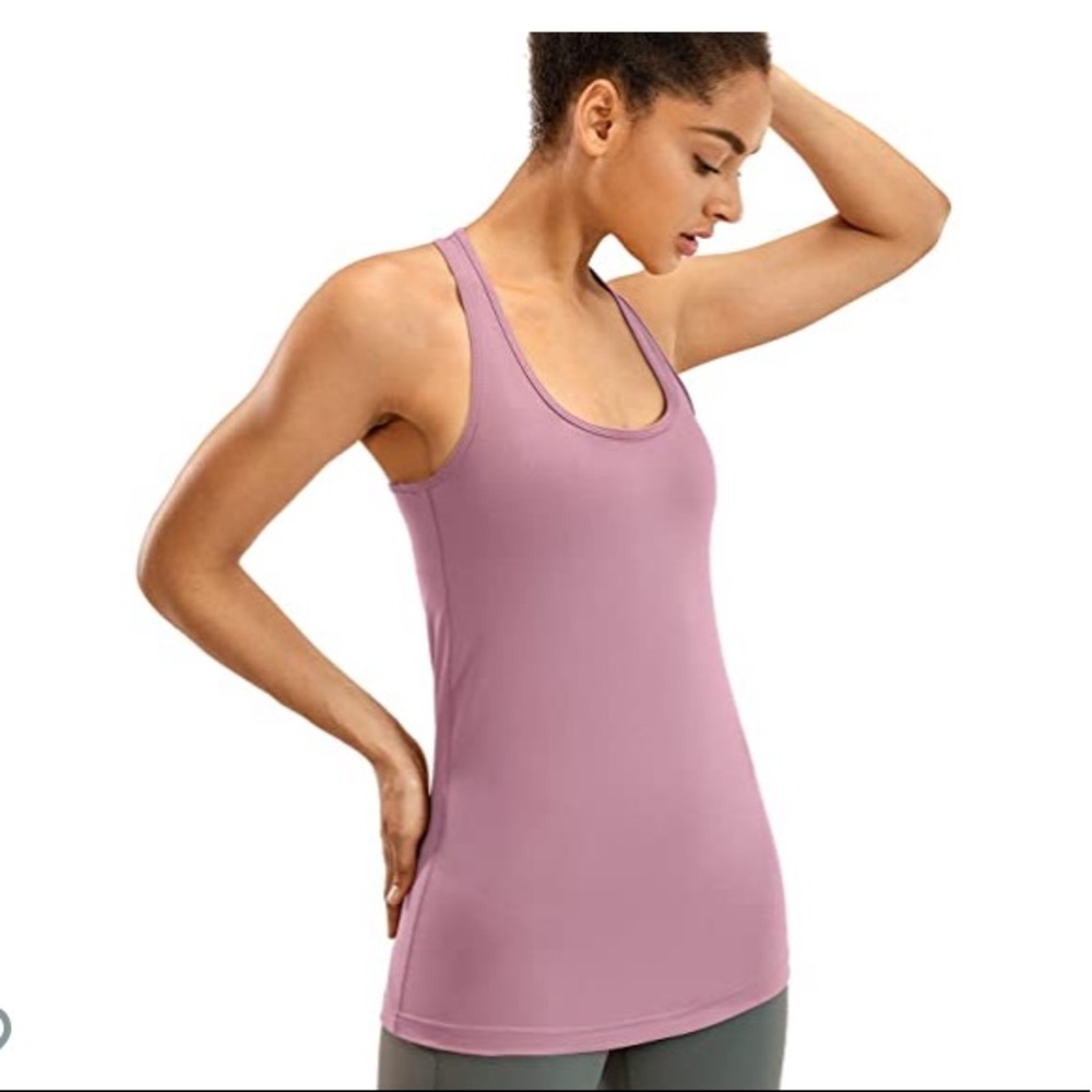 Crz yoga racerback tank top color figue